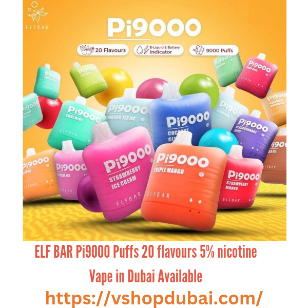 ELF BAR Pi9000 Puffs Disposable Vape In Dubai Vape Shop Dubai