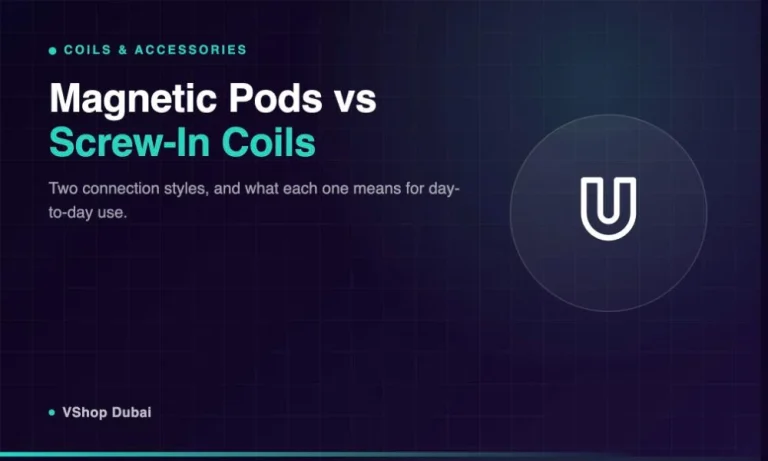 Magnetic pods vs screw-in coils comparison banner