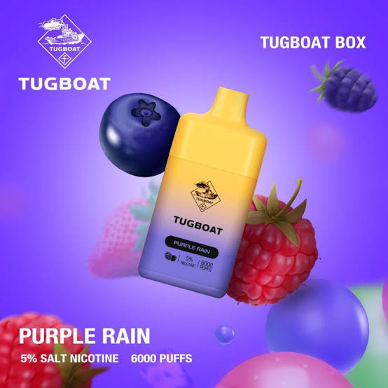tugboat box 6000 puffs Purple Rain disposable vape Dubai Vape Shop Dubai