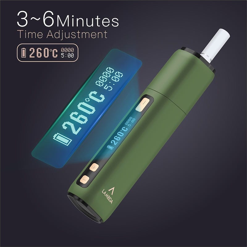 LAMBDA CC OLED HD DiSPLAY (army green) color - Vape Shop Dubai