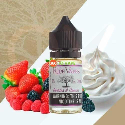 Ripe vapes berries & cream salt nic 30ml