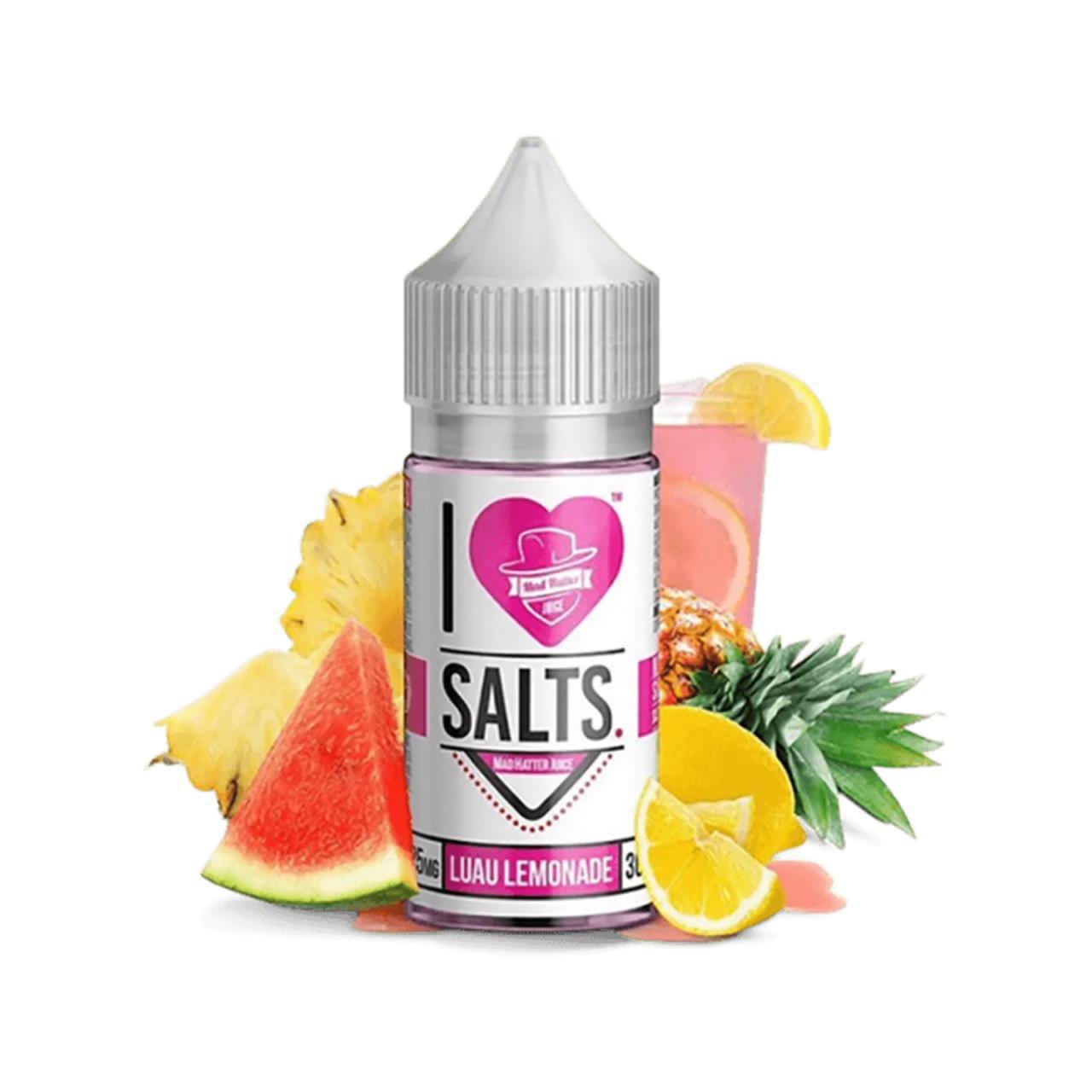 I Love salt by mad hatter luau lemonade salt nic 30ml