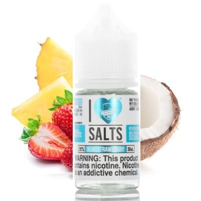 I Love salt by mad hatter blue strawberry salt nic 30ml