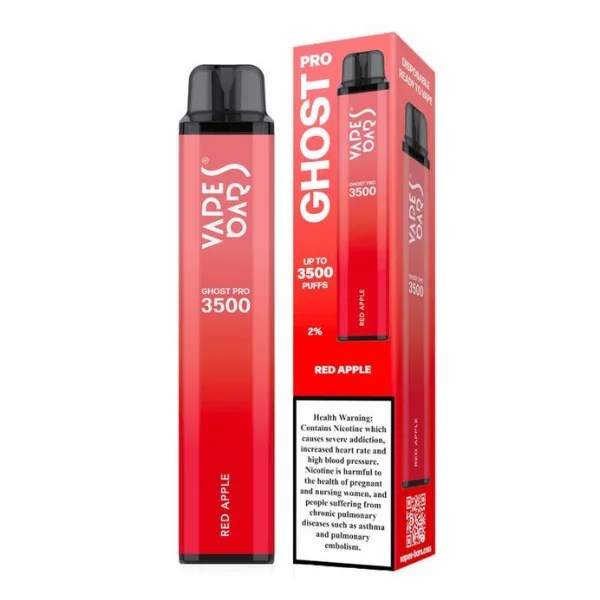 Ghost pro red apple disposable by vapes bar Dubai