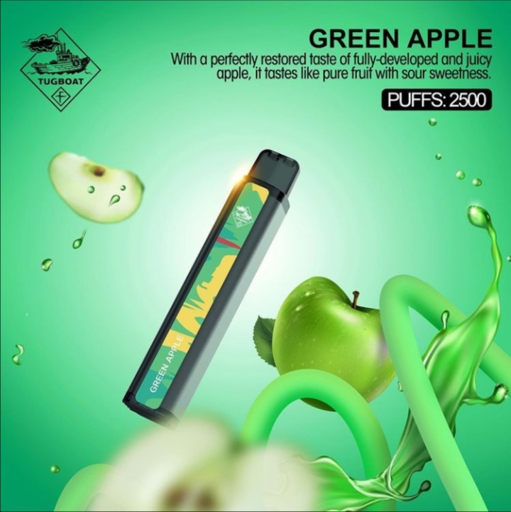 TUGBOAT XXL Green apple disposable vape