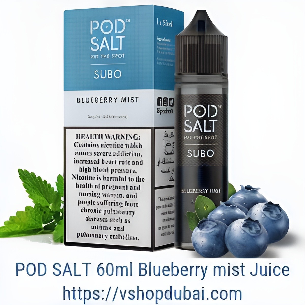 Flavored Vape Liquids: Dubai pod Salt 60ml