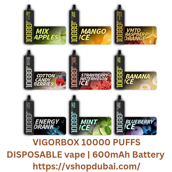 VIGORBOX 10000 PUFFS DISPOSABLE Trending vape trends Dubai