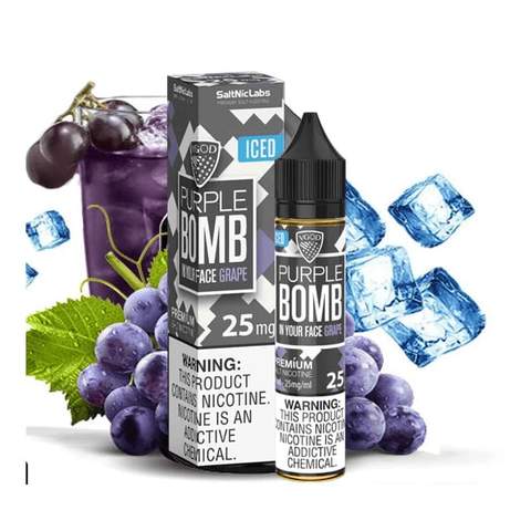 Vgod purple bomb iced salt nic 30ml