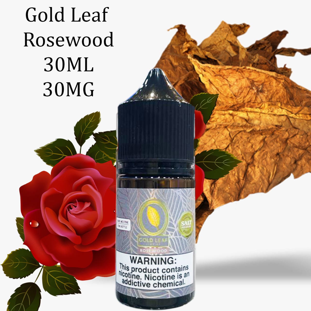 Gold leaf rosewood salt nic 30ml