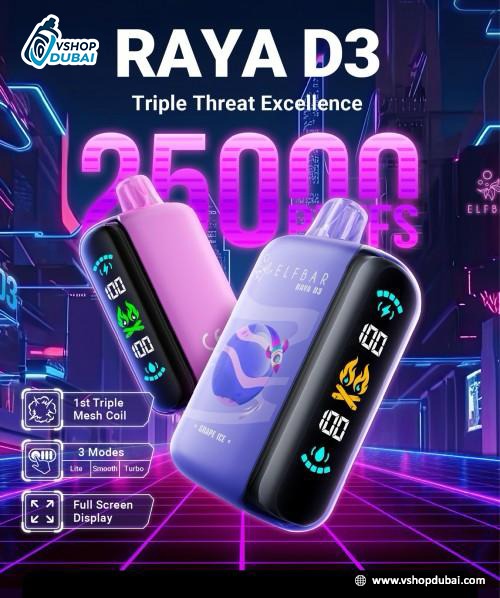 ELF BAR RAYA D3 50MG 25000 PUFFS