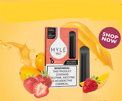 Myle mini strawberry Mango ice disposable vape