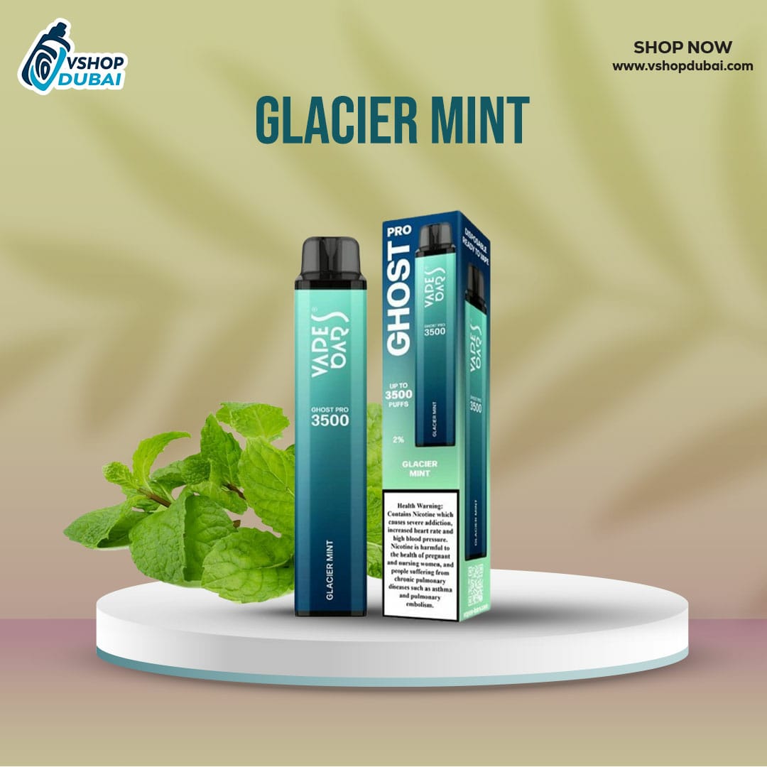 Vapes Bar Ghost Pro 3500 Puffs Glacier Mint
