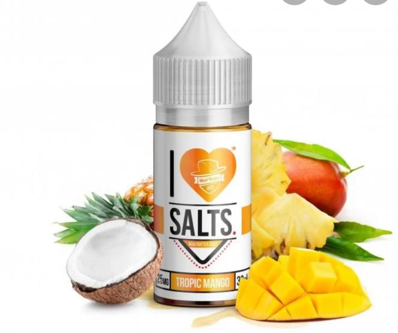 I Love salt by mad hatter Tropic mango salt nic 30ml