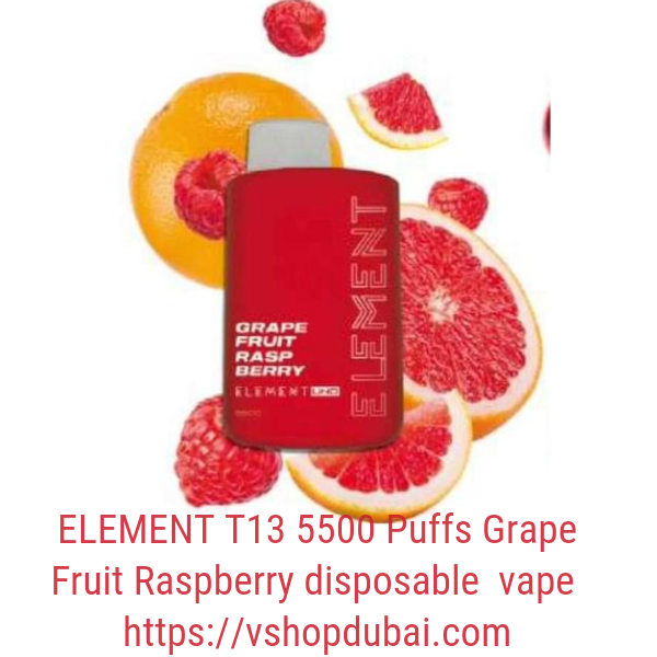 ELEMENT T13 5500 Puffs Grape Fruit Raspberry disposable vape