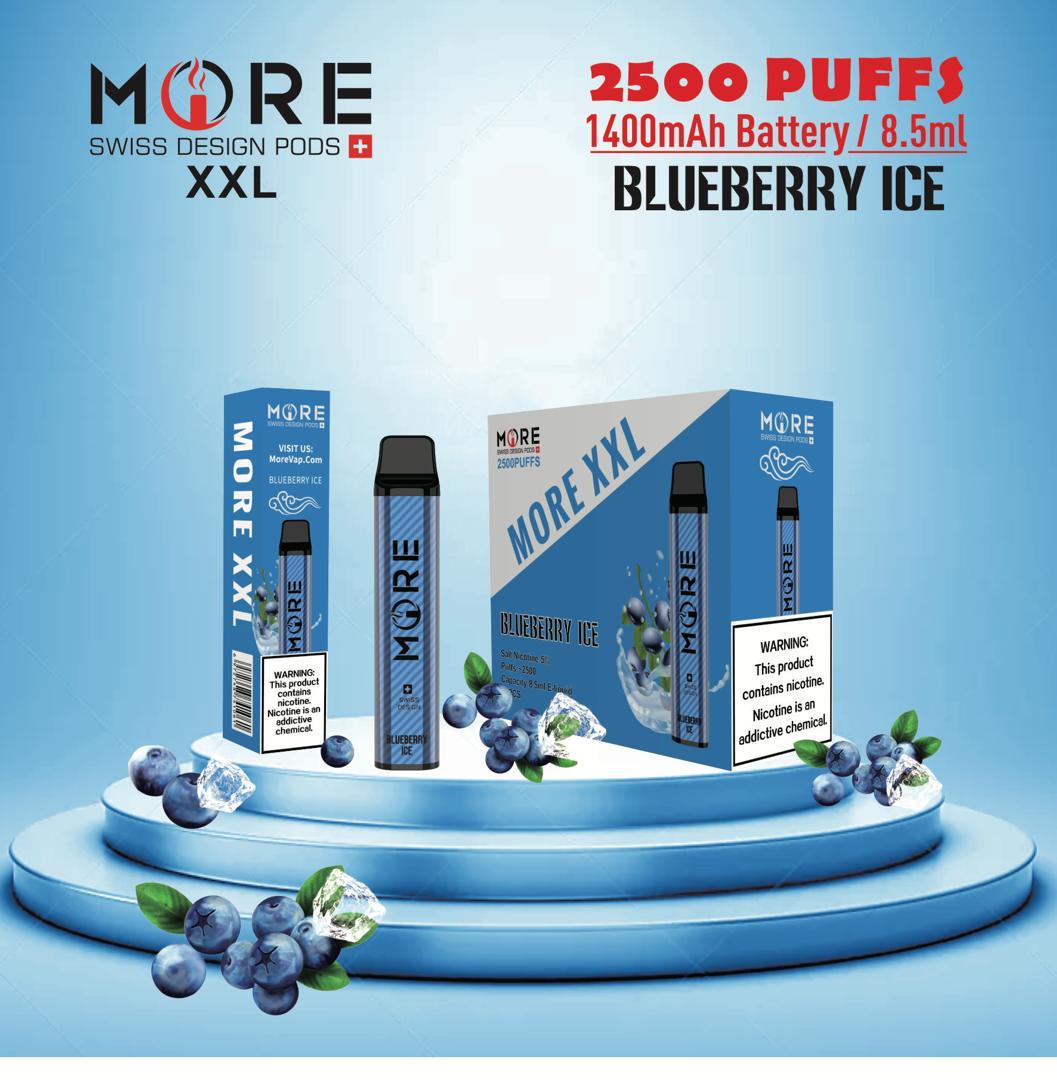 MORE XXL blueberry ice disposable vape 1pcs 25 dhm