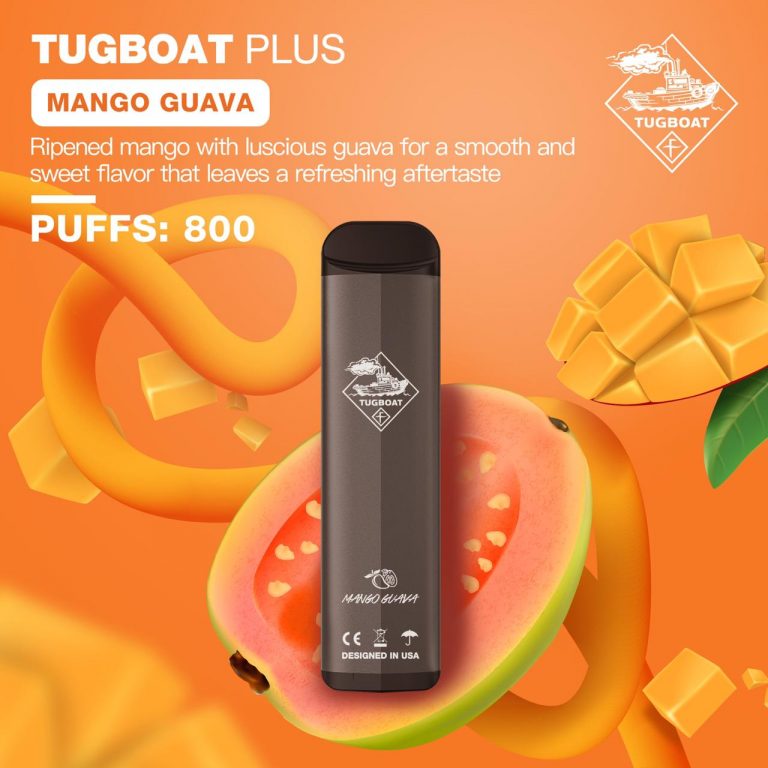 Tugboat plus mango guava 800 puffs disposable vape