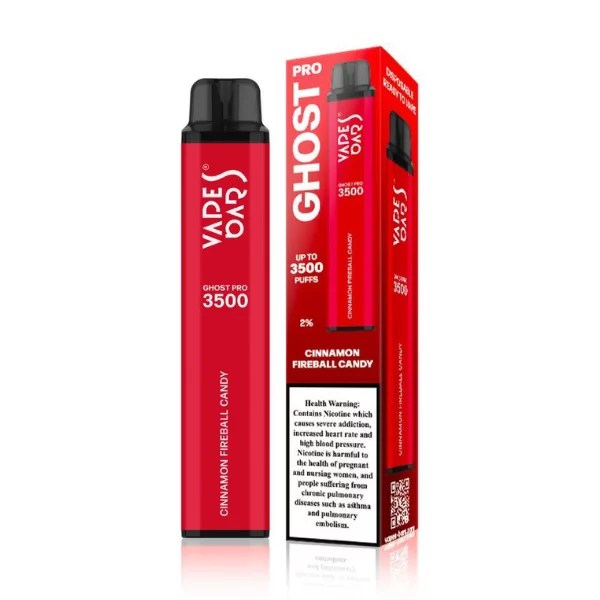 Ghost pro cinnamon fireball candy disposable vapes bar