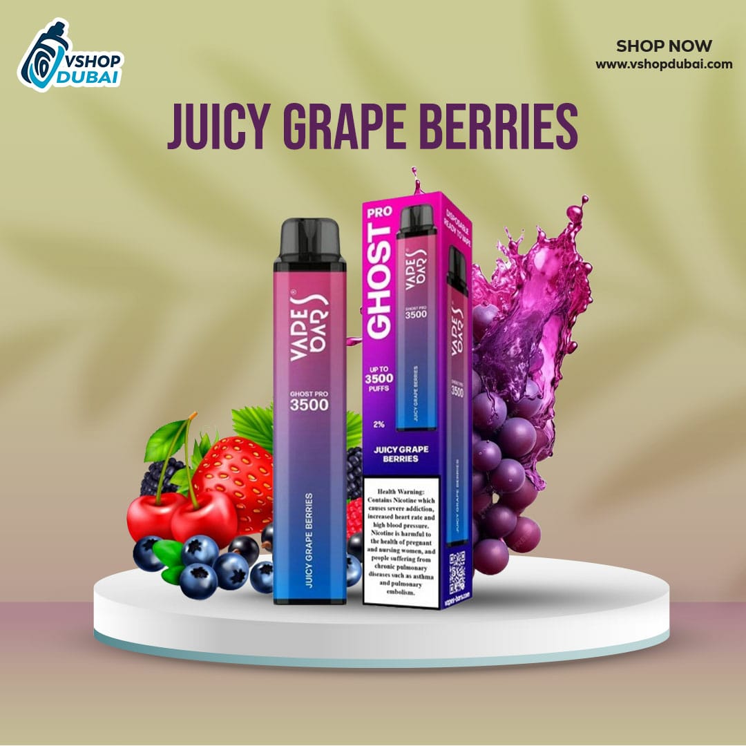 Vapes Bar Ghost Pro 3500 Puffs Juicy Grape Berries
