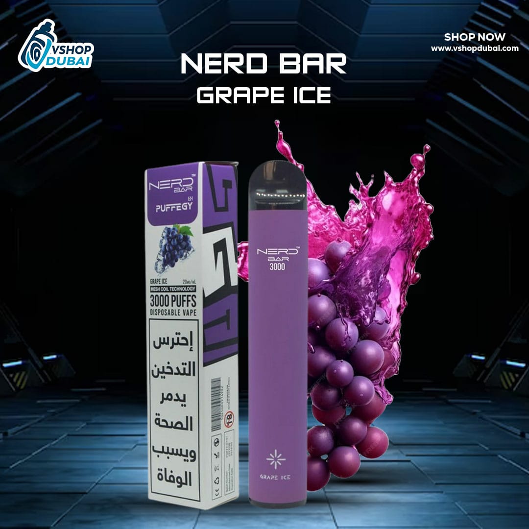 nerd bar 3000 puffs grape ice