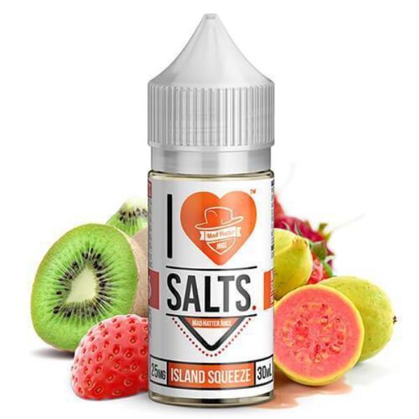 I Love salt by mad hatter Island squeeze salt nic 30ml