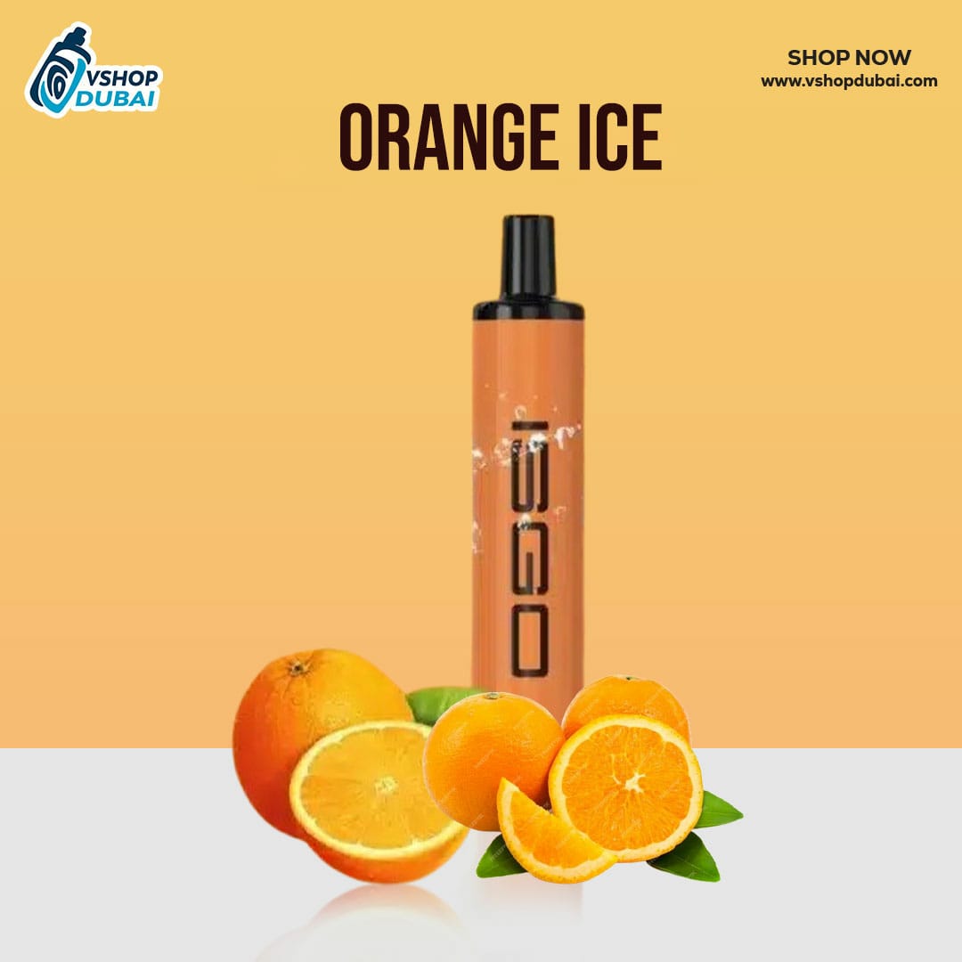 isgo paris orange ice 1500 puffs