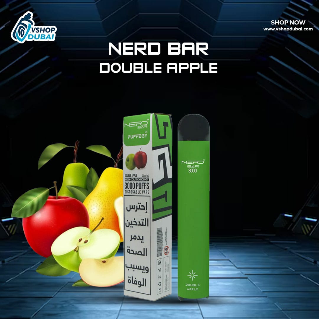 nerd bar 3000 puffs double apple