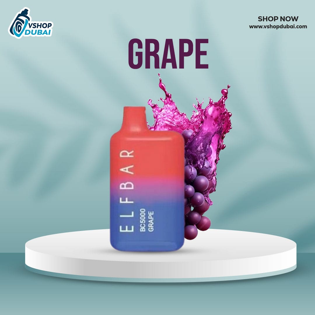 elfbar bc5000 puffs grape flavours