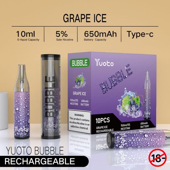 youto bubble grape ice disposable vape 1pcs 31 dhm