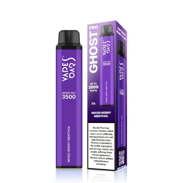 Ghost pro mixed berry menthol disposable by vapes bar Dubai