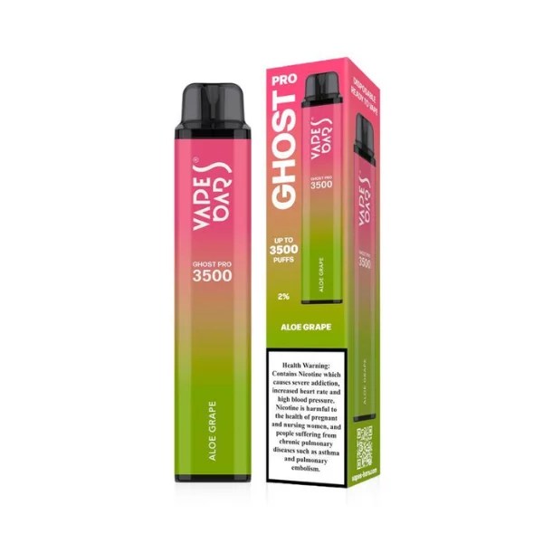 Ghost pro aloe grape disposable by vapes bar Dubai