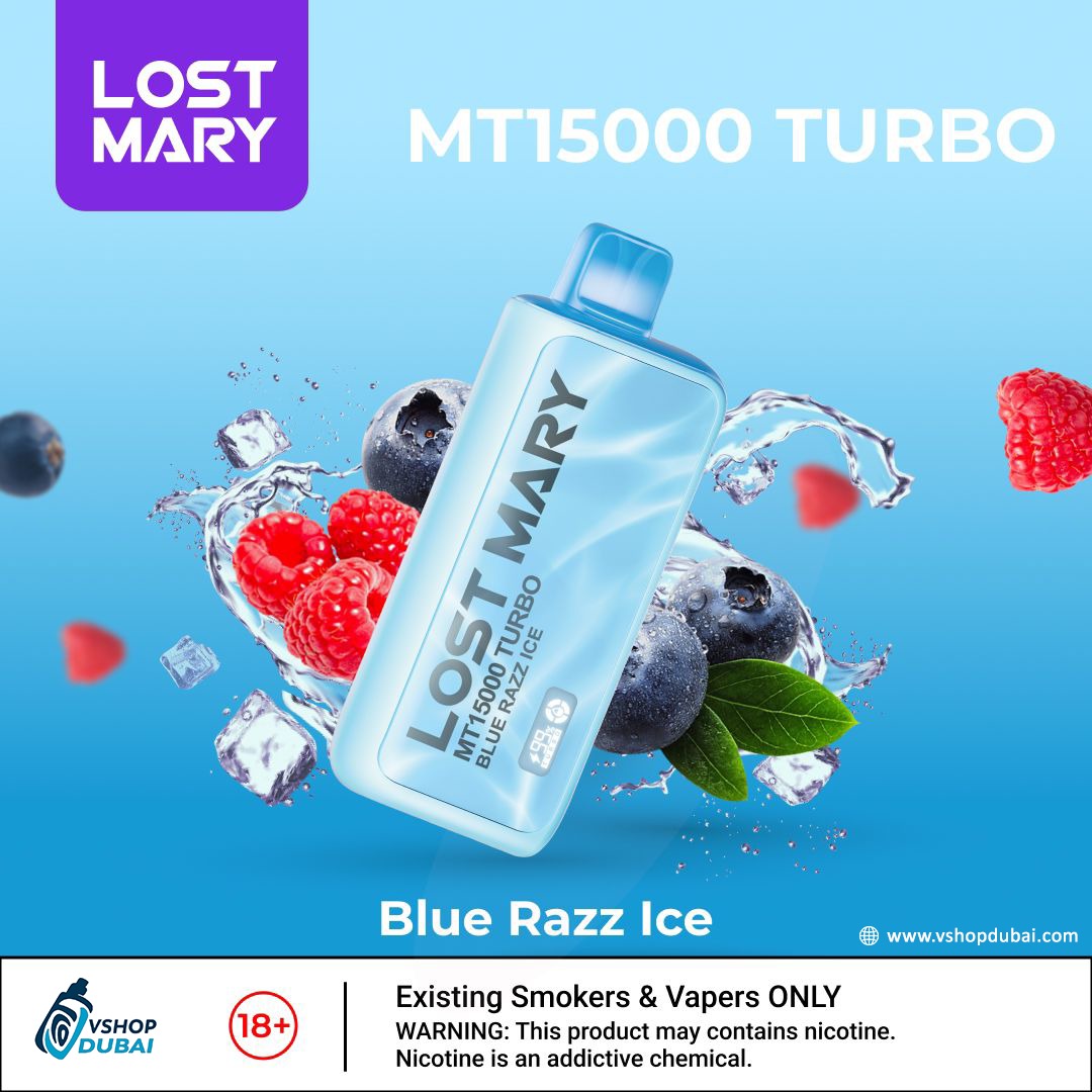 LOST MARY MT15000 TURBO DISPOSABLE  BLUE RAZZ ICE