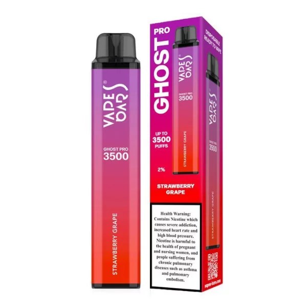 Ghost pro strawberry grape disposable by vapes bar Dubai