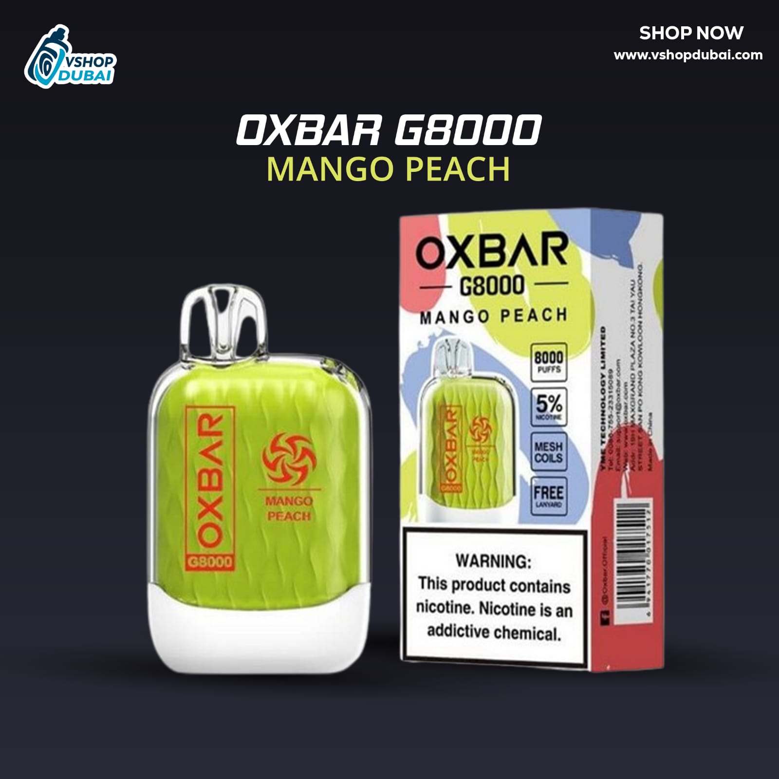 oxbar g8000 rechargeable vape