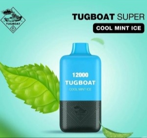 Tugboat Super 12000 Puffs Disposable Vape cool mint ice Duba