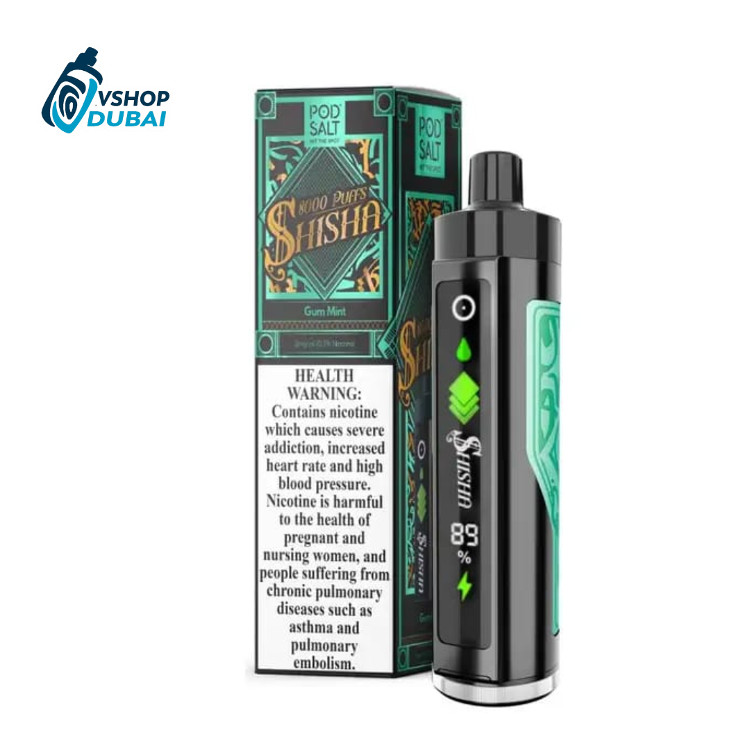 Top Disposable POD SALT SHISHA 8000 PUFFS | Vshop Dubai