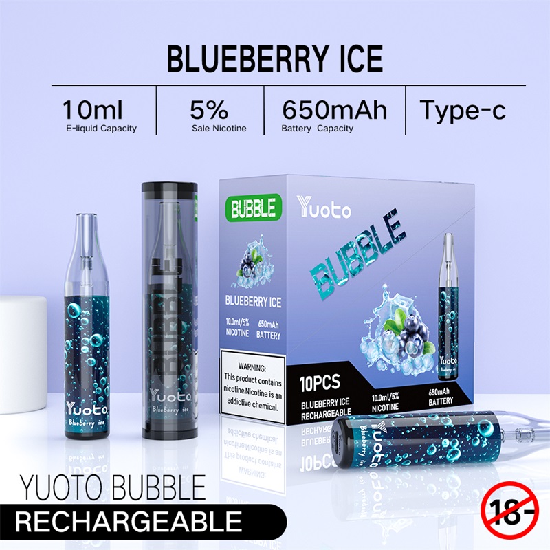 yuoto Bubble blueberry ice disposable vape 1pcs 31 dhm