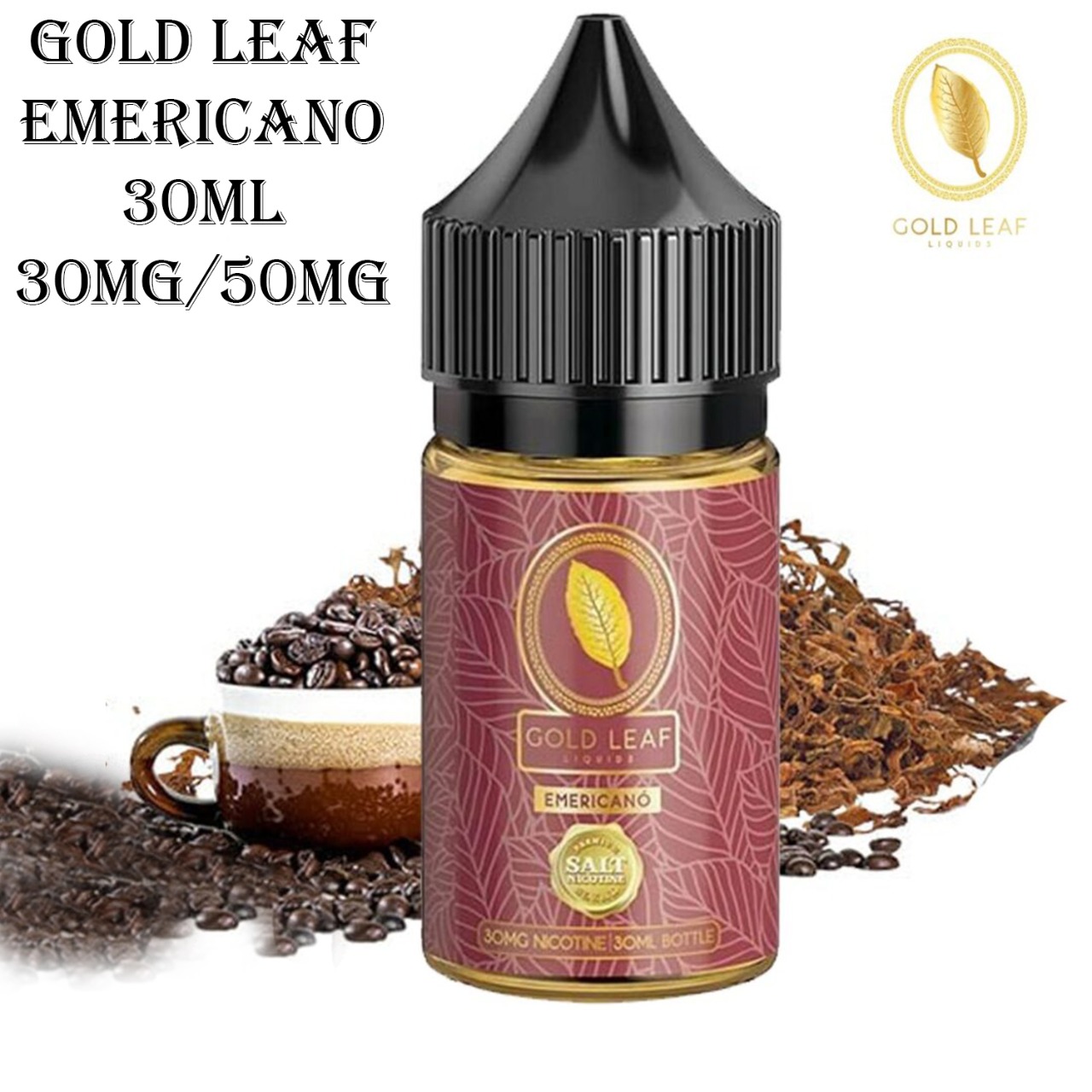 Gold leaf Emericano salt nic 30ml