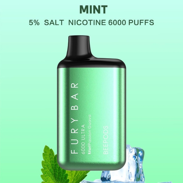 FURY BAR 6000 PUFFS DISPOSABLE mint VAPE DUBAI