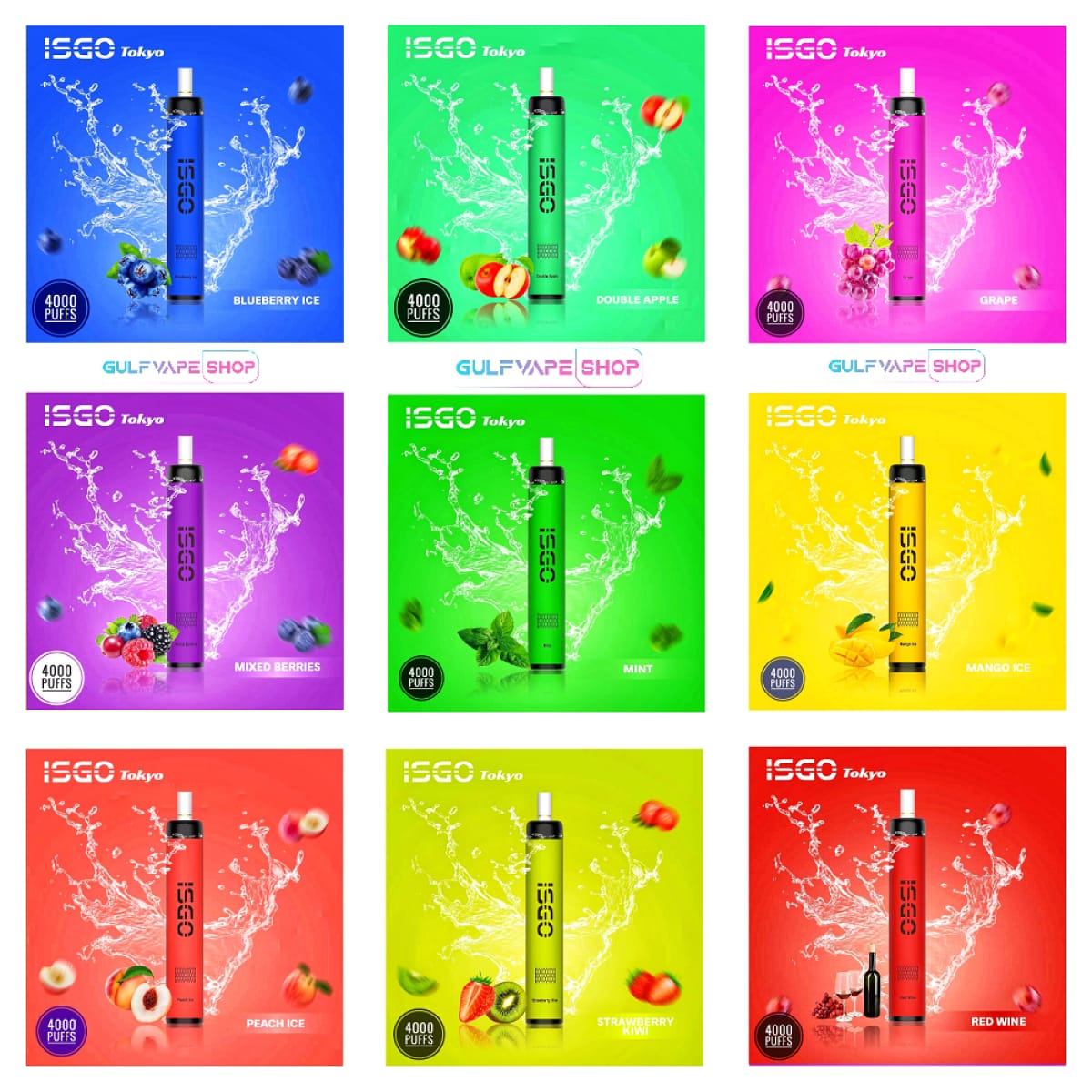 ISGO Tokyo 4000 Puffs Disposable Vape in Sharjah, UAE