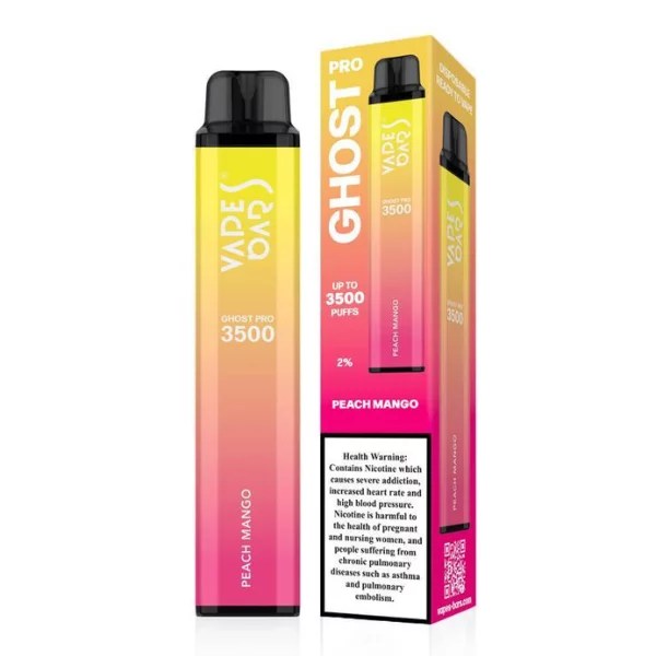 Ghost pro peach mango disposable by vapes bar Dubai