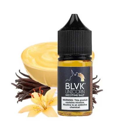 BLVK vanilla custard salt nic liquid
