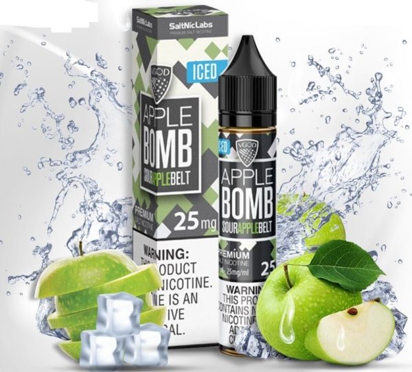 Vgod apple bomb iced salt nic 30ml