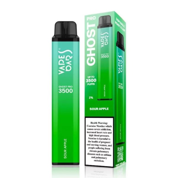 Ghost pro sour apple disposable by vapes bar Dubai