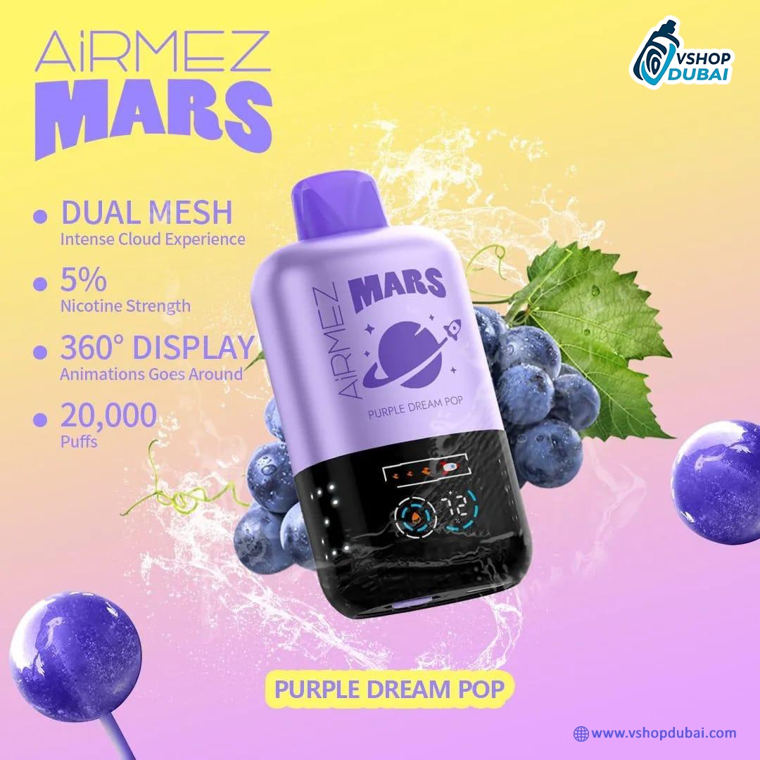AIRMEZ MARS  20000 PUFFS DISPOSABLE VAPE Purple