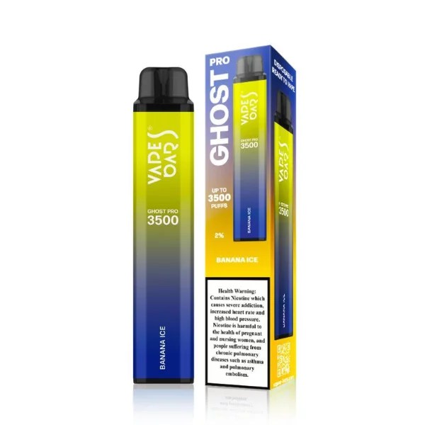 Ghost pro banana ice disposable by vapes bar Dubai