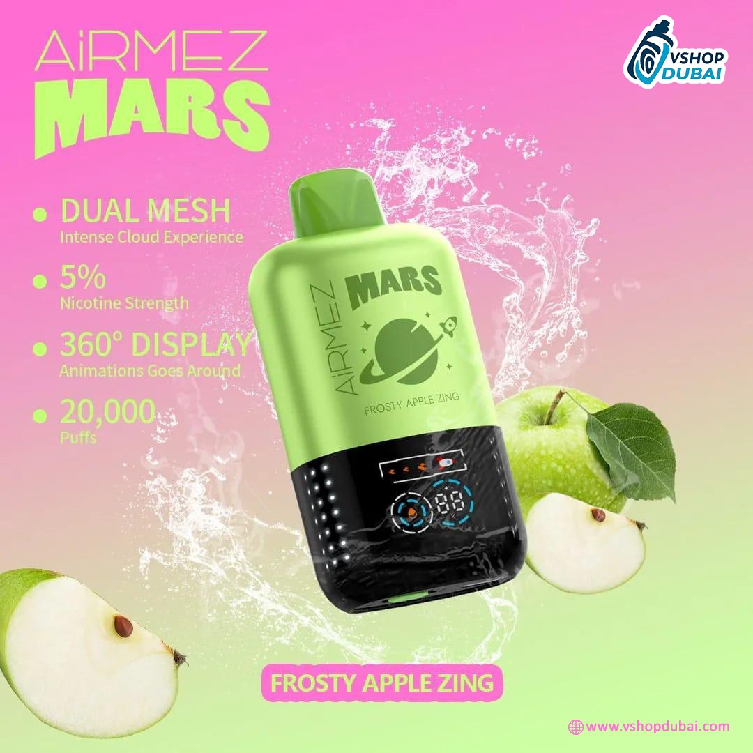 AIRMEZ MARS  20000 PUFFS DISPOSABLE VAPE Apple zing