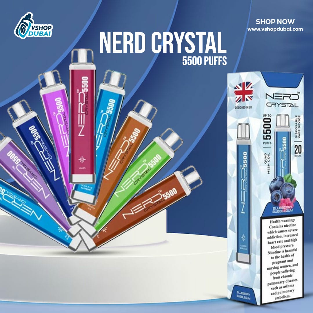 nerd crystal 5500 puffs