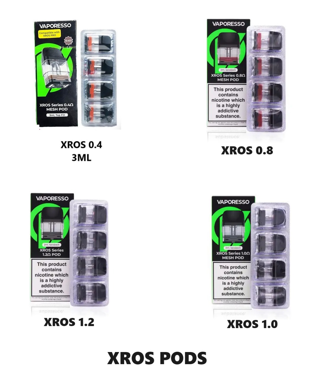 VAPORESSO XROS SERIES POD CARTRIDGE